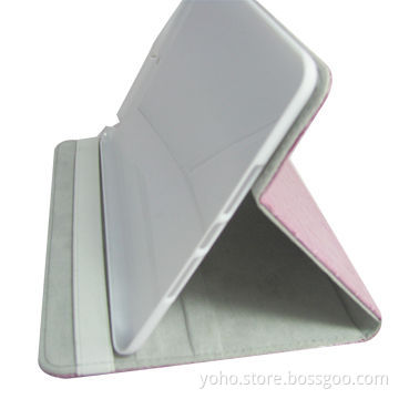 PC Cover to be Stand Slim Flip Leather Case for iPad with Anti-slip Fabric Interior
